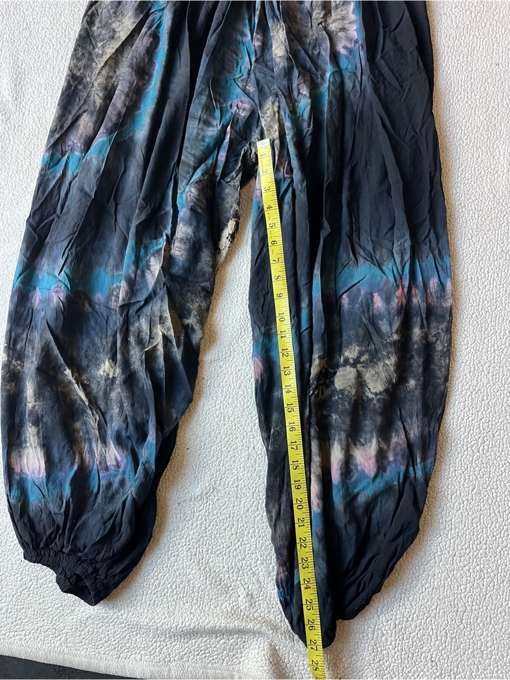 HAREM PANTS TIE DYE BALLOON M-L WOMENS - Picture 5 of 5